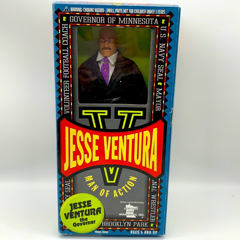 Jesse Ventura Gov of Minnesota doll 12”